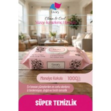 Livory Clean & Cool Serisi  Yüzey Temizlik Havlusu Manolya Ferahlığı 10X100(1000 Yaprak) Çok Amaçlı Premium Temizlik Havlusu