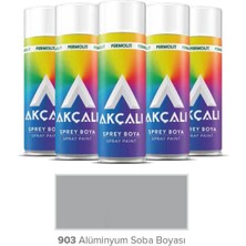 Akçalı Sprey Düz Renkler - Alüminyum Soba Boyası 903 (Isıya Dayanıklı) 400ML