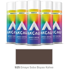 Akçalı Sprey Düz Renkler - Emaye Soba Boyası Kahve (Isıya Dayanıklı) 400ML