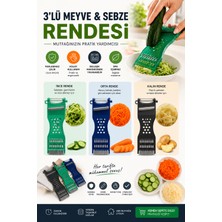 Evolis Kitchen 3 Adet 5 In 1 Çok Fonksiyonlu Sebze Meyve Soyucu Dilimleyici 5 In 1 Rende Sarımsak Ezici Rende
