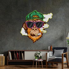 Neonled Maymun Folyo Baskılı Neon LED  Dekoratif Aydınlatma