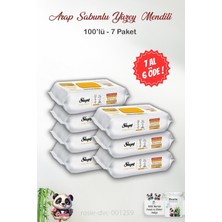 HBMB Store 7 Al 6 Öde Arap Sabunu Katkılı Yüzey Mendili 100' Lü ve Rosıe