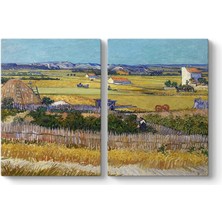 HBMB Store Vincent - The Harvest Tablosu 63 x 40-2 Parçalı