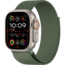 Watch 42MM Uyumlu Kordon Wiwu WB501 Cloudflex Serisi Hasır Örgü Strap Kayış Yeşil