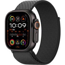 Watch 42MM Uyumlu Kordon Wiwu WB501 Cloudflex Serisi Hasır Örgü Strap Kayış Siyah