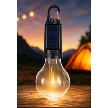 Torcello Solar LED Taşınabilir Kamp Ampulü USB Şarjlı Bahçe Lambası Çevre Dostu Enerji Tasarruflu