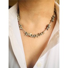 Devi Fashion Jasper (Dalmaçya) Doğal Taş Kolye 45 cm