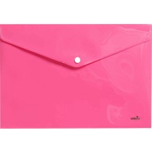 UMIX Neon Pembe Çıtçıtlı Dosya A4 1 Adet Ölçülerle Renkli ve Pratik Kırtasiye Ürünü
