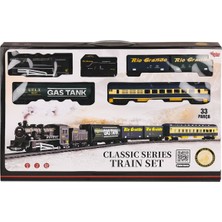 E-Vitrin FF-1601C Işıklı ve Sesli 33 Parça Classic Tren - Vardem Oyuncak