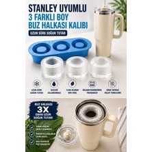 Silicorner Stnley Uyumlu Silikon Buz Kalıbı – 3 Boy Buz Halkası – Termos Için Büyük Ice Ring Kalıbı