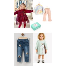 BeU Kids Kız Çocuk 1 Yaş Hediye / Mini Dolap Seti - 4 Kombin Hediye Kutu Içerisinde