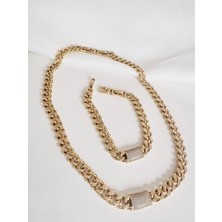 Devi Fashion Premium Zincir Kolye ve Bileklik Xuping Set