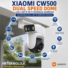 Xiaomi Çift 4 Mp Lens ile 2560×1440 Çözünürlük Sunan Dual Speed Dome 2.5k 4 Mp Gece Görüşlü Ip Wi-Fi Güvenlik Kamerası