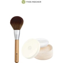 Yves Rocher Profesyonel Pudra Fırçalı Vegan Sabitleyici Toz Pudra Makyaj Seti