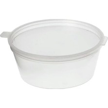 HBMB Store 60CC Sert Plastik Kapaklı Küçük Mini Eşya Kutusu Et Suyu Tavuk Suyu Sos Kabı 50'li