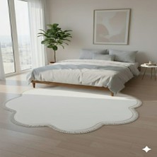 Altun Carpet Modern Düz Saçaklı Pelüş Papatya Kaymaz Taban HALI12ML Hav Yüksekliği  Var 2  Cmkalınlık