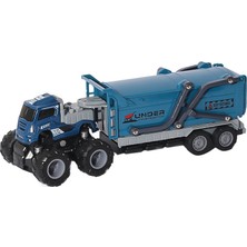 E-Vitrin KLX600-377 Sürtmeli Die Cast 4x4 Kapalı Kasa Inşaat Tırı -Vardem