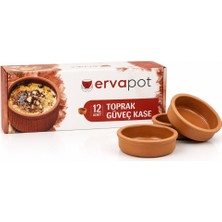 Ervapot Toprak Güveç Kase 12'li
