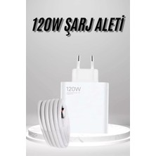 Uravas Store Type C Yüksek Hızlı Şarj Aleti Beyaz 120W Ultra Uzun Ömürlü