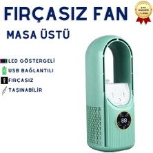 Hızlı Store Pervanesiz 6 Kademeli Sisleme Fanı 100ML Su Hazneli Masaüstü Serinletici