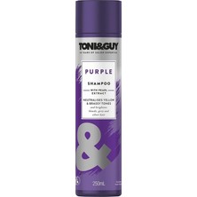 Toni&guy Purple Shampoo Pearl Extract ve Keratin Içeren Mor Şampuan 250 ml