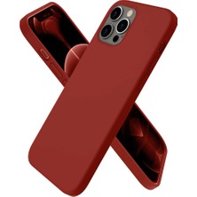 Uravas Store Iphone 12 Pro Max Kılıf First Silikon - Bordo