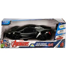 E-Vitrin 7037 Kumandalı 1:16 Avengers Black Panther Lykan Hypersport Araba