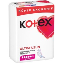 Kotex Ultra Uzun 18 li Süper Eko Ped, Gün Boyu Konfor ve Sızıntı Önleyici Teknoloji ile