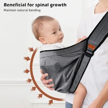 AGM Bebek Taşıma Çantası , Ergonomik Pratik Bebek Taşıyıcı,  0 Ila 24 Ay Arası Bebekler Için Taşıma Bezi, 20 Kg'a Kadar Bebekler Için  Evrensel Bebek Taşıma Bezi, Sling(Gri)