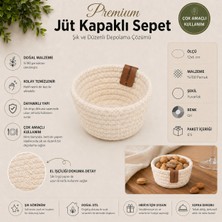 Fabrix Home Ekru %100 Pamuk Mini Sunum ve Düzenleyici Kase Seti