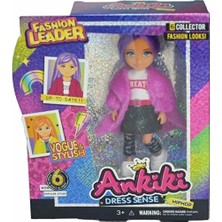 PopŞeker Moda Ikonu Oyuncak Bebek - 13 cm Havalı Tasarım Mini Bebek