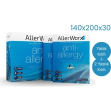 Allerworx Anti Toz Akarı Anti Alerjik Çift Kişilik Yatak ve Yastık Kılıfı