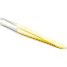 Nascita  Yan Ağızlı Cımbız -033 Hassas Tüy Dökücüsü Sarı Renkli Kullanım Kolaylığı