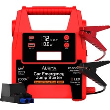 Auhma  A8811 20.000 Mah Profesyonel Akü Takviyeli Şarjlı Powerbank & Dijital Fener
