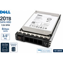 Dell 20TB Sata HDD 7.2k 6gbps 3.5” Hot-Plug Server Diski 161-BBWE