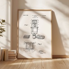 Pegziz Mikrofon Patent Tablo Müzik Duvar Dekor Tablo
