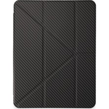 Uravas Store Ipad Pro 11 (2024) Kılıf Color Karbon Tablet Kılıfı - Koyu Gri