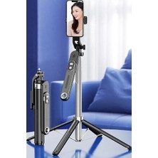 The Wlue Bluetooth Kumandalı 180CM Tripod Selfie Çubuğu / Go Pro Uyumlu / 360° Pan Kolu Özellikli