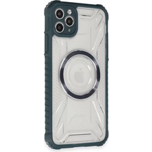 Magicool Iphone 11 Pro Max Kılıf Prag Magneticsafe Kapak - Koyu Yeşil