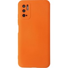 Magicool Xiaomi Redmi Note 10 5g Kılıf Nano Içi Kadife Silikon - Turuncu