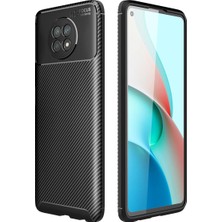 Magicool Xiaomi Redmi Note 9 5g Kılıf Auto Focus Karbon Kapak - Siyah