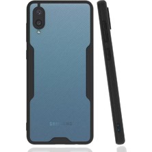 Uravas Store Newface Samsung Galaxy A02 Kılıf Platin Silikon - Siyah