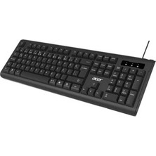 Acer Kablolu Siyah Sessiz Tuşlu Klavye OKB0A0