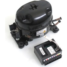 Oddity Araç Içi Buzdolabı Kompresörü 12V 24V QDZY35D R600A Karavan Tekne Kamyon Mini Buzdolabı Soğutma Kompresör Seti Kontrol Modülü Dahil
