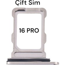 Senal Store iPhone 16 Pro Sim Çekmecesi Sim Kart Yuvası Çift Sim ve Tek Simli Telefonlar Için Uyumludur Senalstore