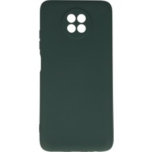 Magicool Xiaomi Redmi Note 9 5g Kılıf Nano Içi Kadife Silikon - Koyu Yeşil