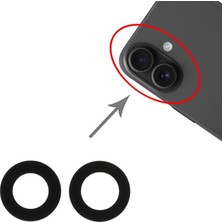 Senal Store iPhone 16 / 16 Plus Için 2\'si 1 Arada Arka Kamera Lensi Kamera Lens Camı Senalstore