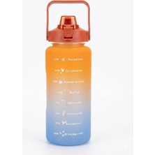 Fitmart 2 Lt Motivasyonel Sporcu Su Matarası Su Şişesi Bpa Free
