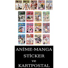 Gerekli Şeyler Yayıncılık One Piece 1-2-3-4-5-6-7-8-9-10-11-12-13-14-15-16-17 Manga Seti (17 Kitap) / Anime-Manga Sticker ve Kartpostal