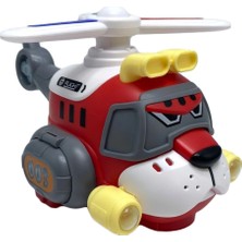 Toysturka Kutulu Işıklı Pilli Helikopter Çarp Dön Özellikli Dönen Kaliteli Helikopter 8811-24